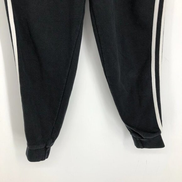 Adidas Junior's black essentials 3 stripes jogger pants size M - Picture 7 of 16